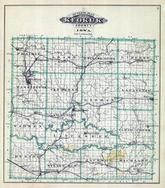 Keokuk County Outline Map, Keokuk County 1887